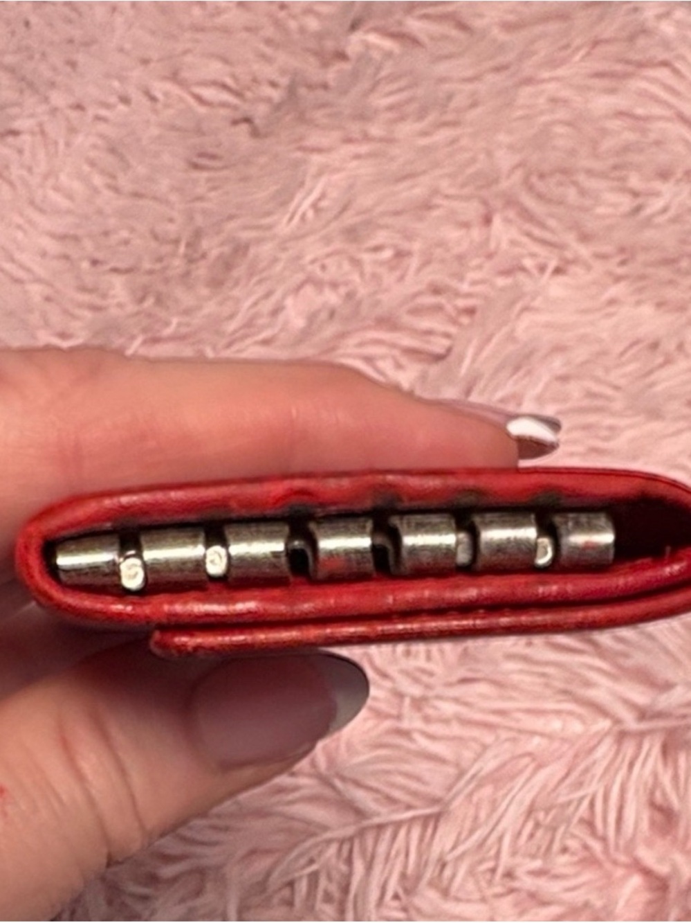 Gucci Red Leather Key Case with Silver-Tone Hardware - Picture 7 of 8